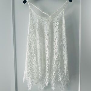 Nordstrom White Lace Chemise